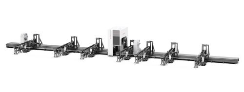 Four-chuck heavy-duty fiber laser tube cutting machine Featured Image