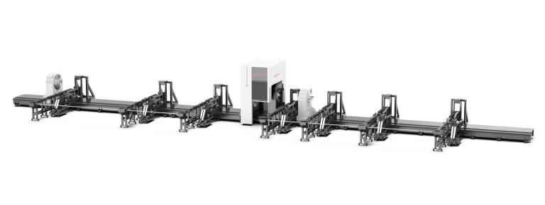 Four-chuck heavy-duty fiber laser tube cutting machine Featured Image