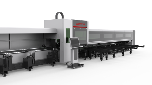 Three-Chuck Heavy-duty Fiber Laser Tube Cutting Machine Featured Image
